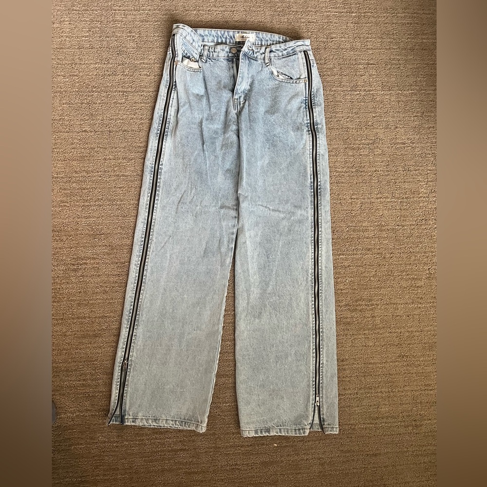 Mahina Hawaii Boutique- zipper mom jeans size medium
